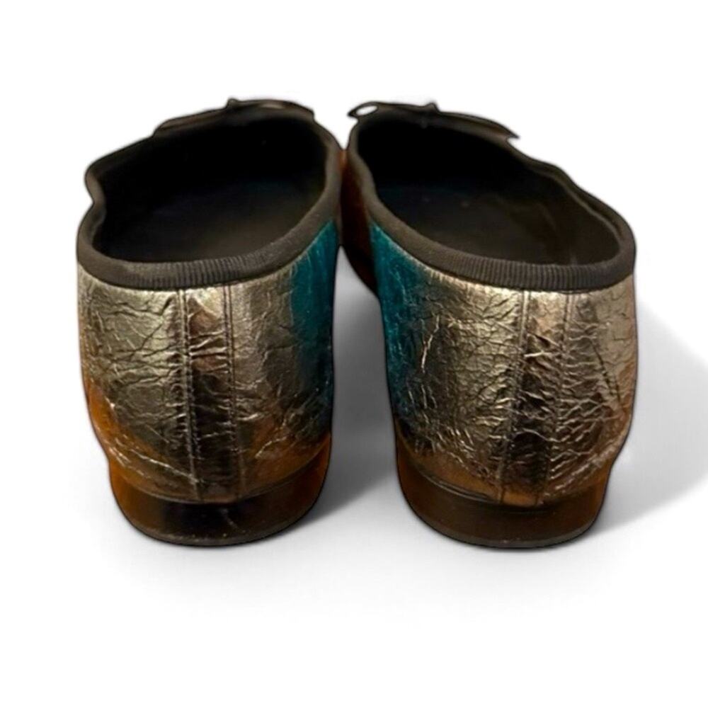 CHANEL rainbow ombre metallic ballet ballerina flats shoes size 38 8 - Picture 7 of 12